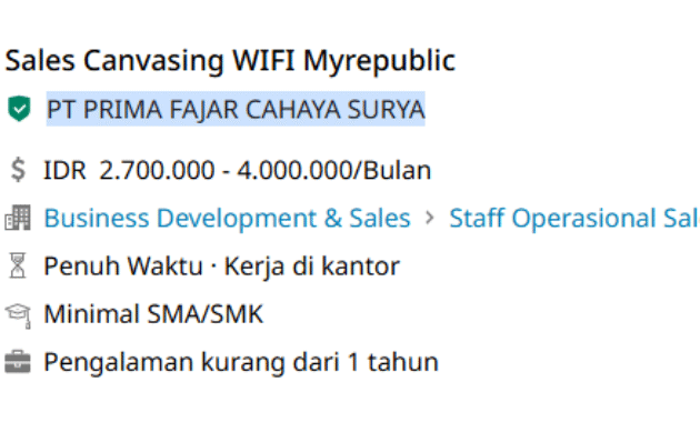 PT PRIMA FAJAR CAHAYA SURYA